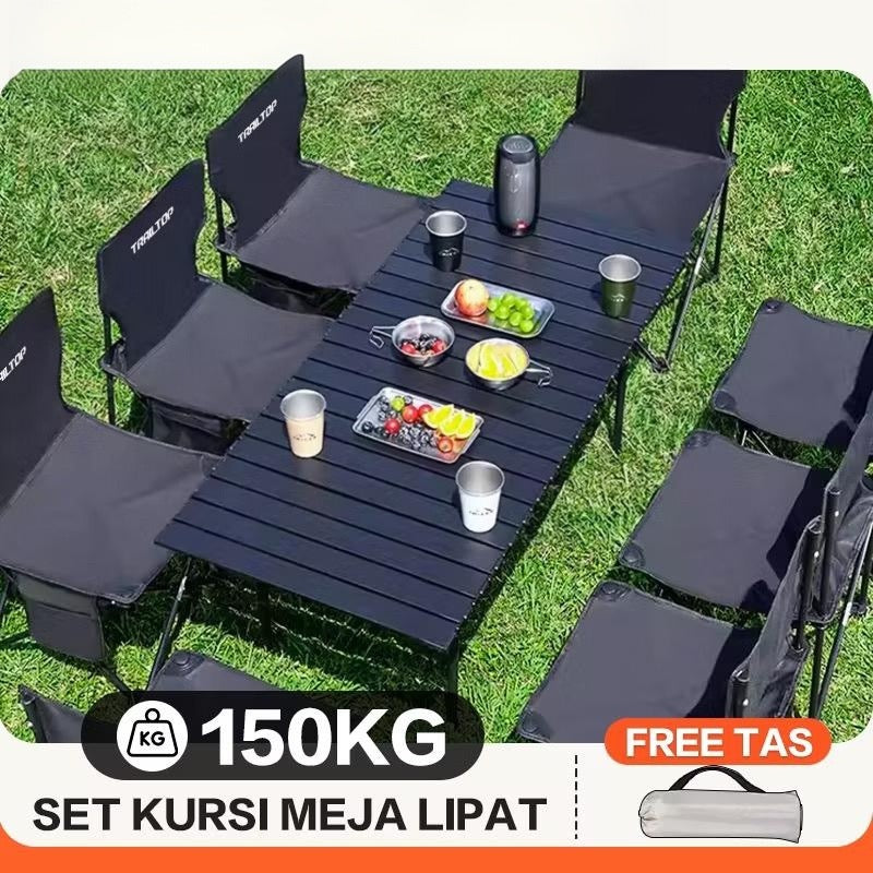 Meja Kursi Lipat Outdoor 1 Set Meja Lipat Outdoor Dan Kursi Lipat Portable