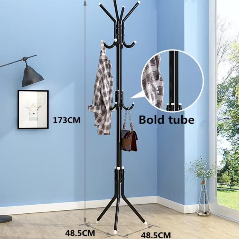 Gantungan Baju Stand Hanger Coat Rack Berdiri Aesthetic Bag Gantungan Tiang Baju Tas Topi Jacket Payung Mantel Besi Aesthetic Serbaguna