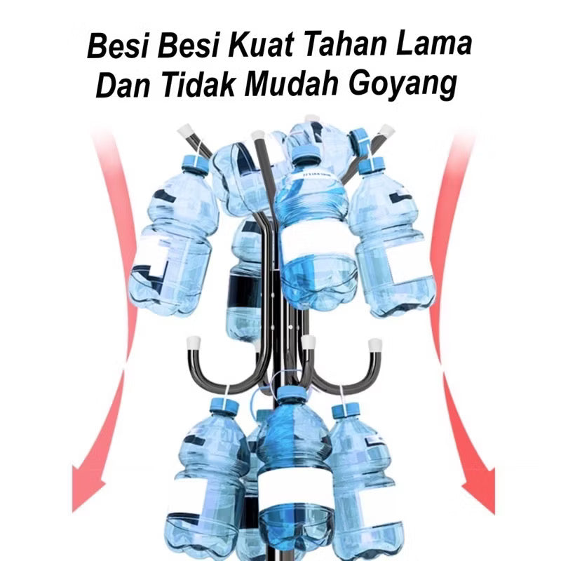 Gantungan Baju Stand Hanger Coat Rack Berdiri Aesthetic Bag Gantungan Tiang Baju Tas Topi Jacket Payung Mantel Besi Aesthetic Serbaguna