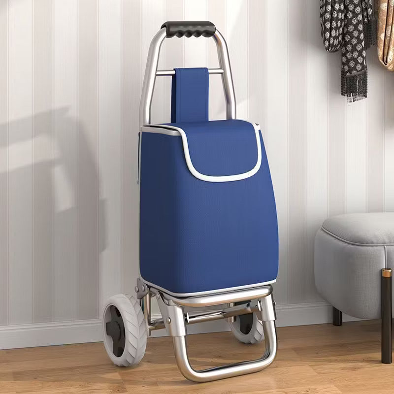 TAS TROLI BELANJA DUDUK 3 RODA DUDUKAN SHOPPING TROLLEY BAG SEAT /Portabel Dengan Roda Trolley Shopping Bag