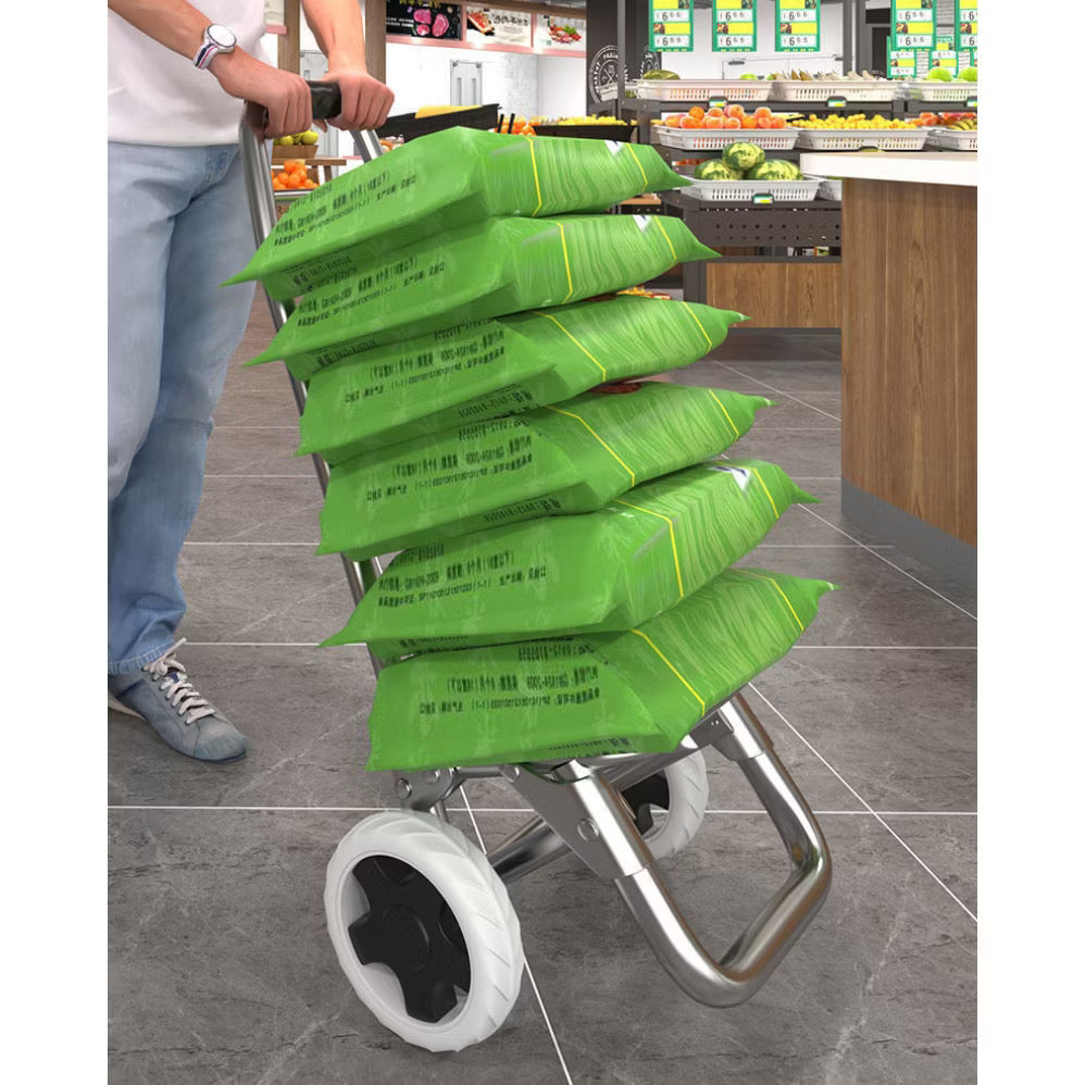 TAS TROLI BELANJA DUDUK 3 RODA DUDUKAN SHOPPING TROLLEY BAG SEAT /Portabel Dengan Roda Trolley Shopping Bag